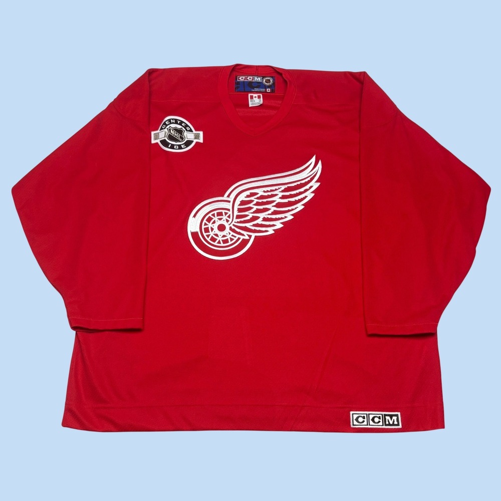 CCM Detroit Red Wings NHL Jersey Red Air-Knit XXL Center Ice Made in Canada